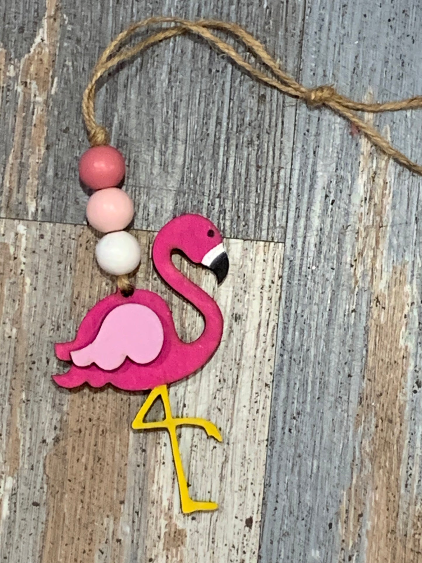 Flamingo Car Charm