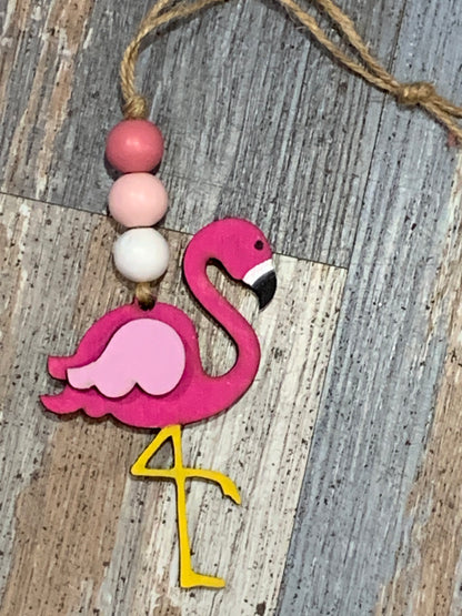 Flamingo Car Charm